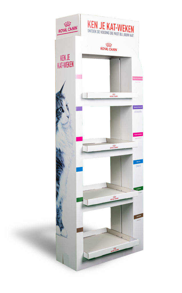 Kartonnen vloerdisplay Royal Canin