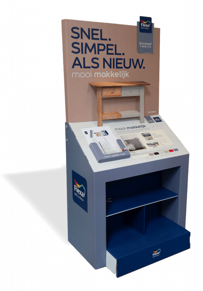 display op maat voor Flexa grondverf
